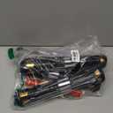 Cawiew 4 Pack Light up Sword Saber with FX Sound (on-Off Control) and Full Retractable Handle, 4 Colors LED Glow in The Dark Toy for Kids Adult