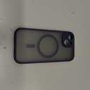 TOCOL Magnetic for iPhone 15 Case, Upgraded Full Camera Protection, Compatible with Magsafe, Drop Protection, Translucent Matte Back Bumper Phone Cover 6.1-Inch (Dark Blue)