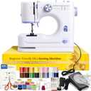 Portable Tabletop Beginner Mini Sewing Machine for Home Use, Compact & Easy-to-Use Sewing Machine for Quick Repairs, DIY Crafts & Alterations, Giftable Sewing Machine for Beginners, Kids & Adults