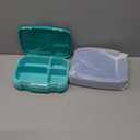 Bentgo Fresh (Blue/Green 2 PACK) - New & Improved Leak-Proof, Versatile 4-Compartment Bento-Style Lunch Box