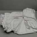 Wrap Around Dust Ruffle Bed Skirt - White - for King Size Beds with 15 Inch Drop - Easy Fit Elastic Strap - Adjustable Pleated Bedskirt w/Brushed Fabric - Wrinkle Free - for Women, Men, Kids & Teens