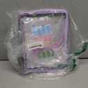 Sticker Storage Organizer Binder A5 Sticker Zipper Photocard Binder Holder Collecting Book Organizing Trading Card Album Holder with Blank Reusable Release Paper Purple(Heart)