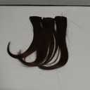 Hairro 6pcs Clip In Short Human Hair Extensions, Single Clip Design 100% Real Hair with Lace Weft, Seamless Thin Hairpieces Add Highlights, 10 Inch Short 31g #2R Dark Brown