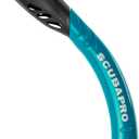 SCUBAPRO Escape Semi-Dry Snorkel, with Purge Valve and Splashguard Barrel-Top Design, Turquoise