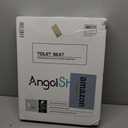 Angol Shiold Slow Close Wood Toilet Seat（Bone, Round 16.5''）