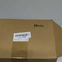 Meanplan 50 Sets Tea Party Favors for Guests, Tea Spoon Heart Shape Stainless Steel Coffee Spoon with Organza Bag and Thank You Card for Wedding Bridal Shower Party Wedding Souvenir Gift(White)