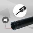 9/16"(14mm) Power Nut Driver, Nut Runner Hollow Socket with 1/4" Hex Shank,Fit Long Bolts and Ductwork Power Nut Driver for Overhead Fastening Applications Operations (6 Inch)