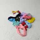 CLLOT 20 Colors Super Stretchy Soft Knot Baby Girl Headbands with Hair Bows Nylon Head Wrap For Newborn Baby Girls Infants Toddlers Kids