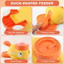 Pet Treat Dispenser Toy, Duck-Shaped Interactive Dog Puzzle Slow Feeder Toy for Small Medium Dogs and Cats, Promotes IQ Training and Entertainment Reduces Bloating Anti-Gulping