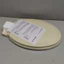 HIGHCRAFT Premium Round Toilet Seat with Slow-Close Design & Adjustable Hinges - Molded Wood Toilet Seat - Fits Standard Round Toilets - Round Seat in Bone/Beige