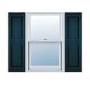 Ekena Millwork LP2S12X03900MB Lifetime Vinyl Standard Shutter (Per Pair), 12"W x 39"H, Midnight Blue