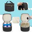 LUXJA Breast Pump Bag Compatible with Spectra S1 and S2 (with a Breastmilk Cooler Bag, a Small Carrying Case and a Waterproof Mat), Pumping Bag for Breast Pump and Extra Parts, Black