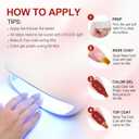 VENALISA 10 ML Pink Gel Nail Polish Set with DIY Nail tips Kit, 5 Pcs Pink Red Orange Gel Polish Color High Gloss Soak Off U V Nail Manicure Salon DIY