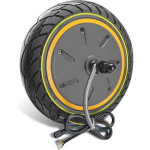 GYL 500W Drive Power Hub Motor With Solid Tire, Replacement for Ninebot Max G30LP G30P Electric Scooter Rear Wheel, 60/70-6.5 10x2.5 Inch Rubber Tire, Anti-slip, Explosion-proof Durable (Luminous green)