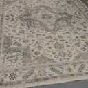 Vintage Living Room Area Rug 9x12 - Large Soft Washable Oriental Traditional Distressed Farmhouse Rugs for Bedroom - Indoor Floor Accent Carpet for Home Office House Decor - Light Brown