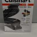Cuisinart Waffle Maker, 1250W Round Classic Waffle Iron, 5-Setting Adjustable Browning Control, WMR-CANAS, Brushed Stainless