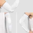 2PCS Padded Elbow Forearm Sleeves Compression Arm Protective Support, Small