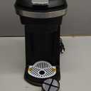 OVENTE 14oz Single Serve Coffee Maker for K Cups & Ground Coffee, One-Touch Brewing Coffee Machine, Compact Design, Reusable Filter, Auto Shut-Off, Anti-Drip, Ideal for Home or Office, Black CMK42B