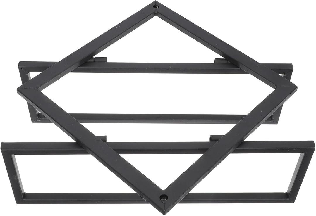 Garneck Folding Wall-Mounted Steel Wine Rack for Kitchen and Bar Space-Saving Wine Display Holder Multi-Functional Bottle Storage for Home Organization and Decoration