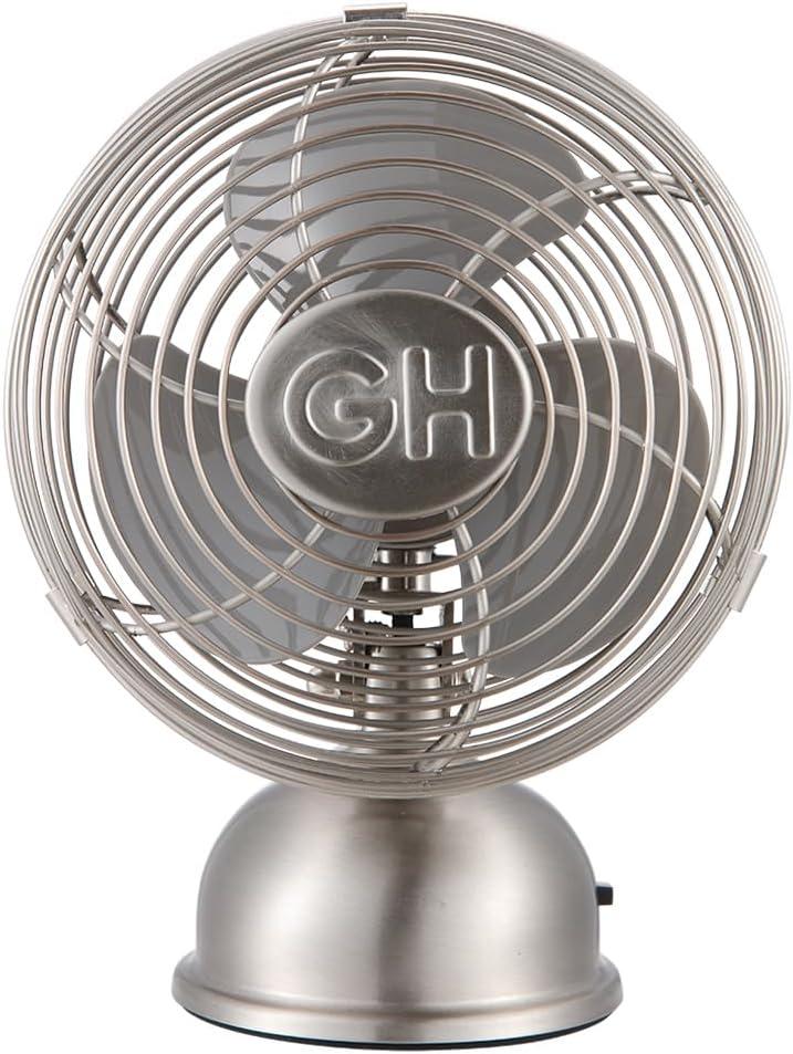 Good Housekeeping 92512 All-Metal 5" Retro Oscillating USB-Powered Personal Fan, Brushed Nickel Good Housekeeping 92512 All-Metal 5" Retro Oscillating USB-Powered Personal Fan, Brushed Nickel