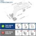 Non-Electric Bidet Attachment for Toilet Seat, Daul Clean Nozzles 3 Modes Adjustable Water Pressure Bidet Toilet Seat Attachment with Pressure Controls Feminine/Posterior Wash(AM-US-TT17N)