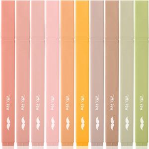 Mr. Pen- Aesthetic Bible Highlighters No Bleed Through, 10 Pack, Boho Colors, Cute Highlighter for Journaling Supplies and School Accessories, Bible Highlighters and Pens No Bleed