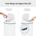 iTouchless Patented 13 Gal Motion Sensor Trash Can with Lid | Odor Filter