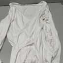 Danedvi Women Fashion Deep V-Neck Long Sleeve Tops Solid Casual Loose Basic T Shirt No Size