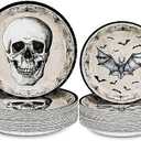 DYLIVeS Happy Easter Party Supplies, 100 Count Disposable Plates Bunny Farmhouse Dinnerware 9" Paper Dinner Plates 7" Dessert Plates for Happy Easter Party Decorations