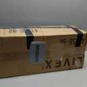 Livex Lighting 41156-92 Summit English Collection 4-Light Linear Chandelier with Oatmeal and White Fabric Hardback Shade, Bronze, 11.50x36.00x8.50