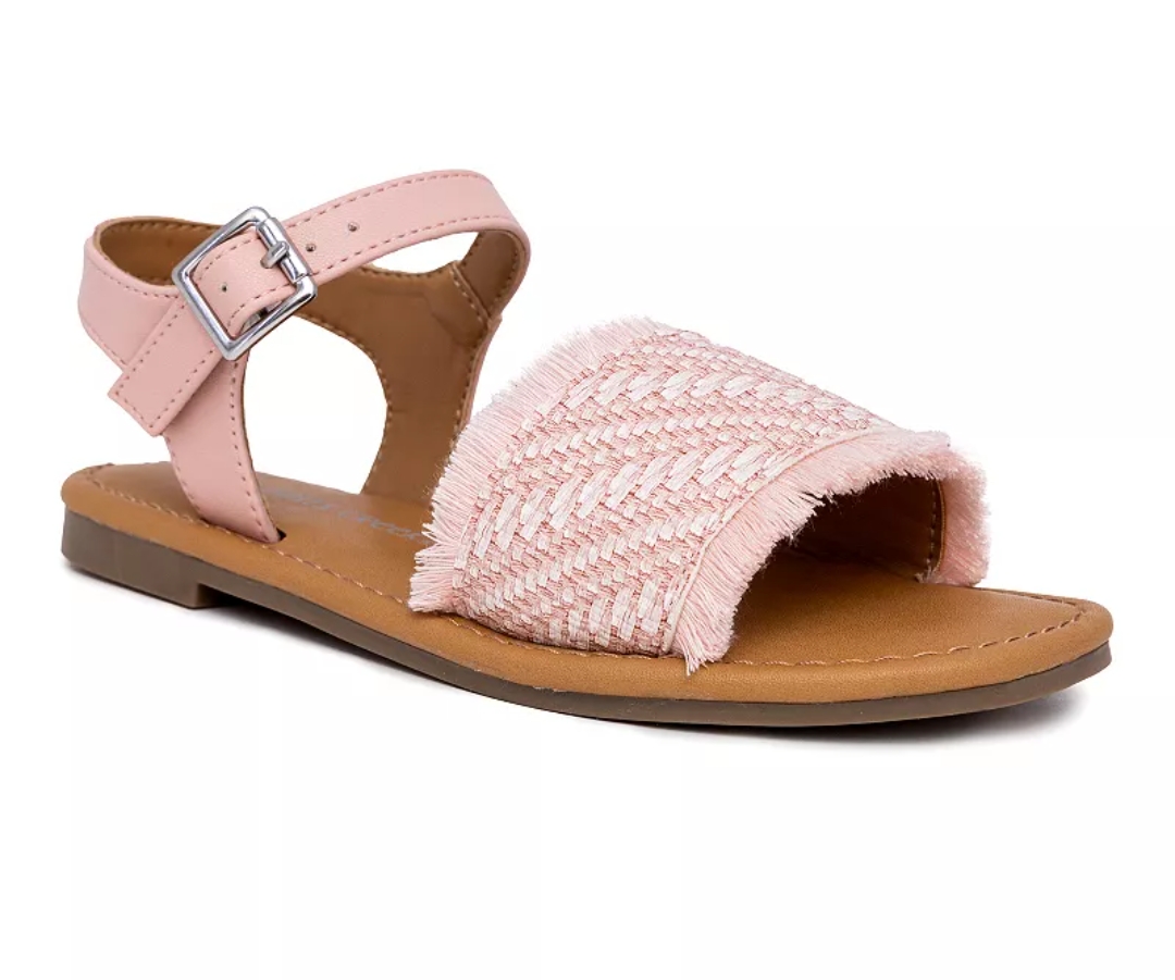 sugar Santine 2 Girls' Flat Sandals, Color Pink, Size 5