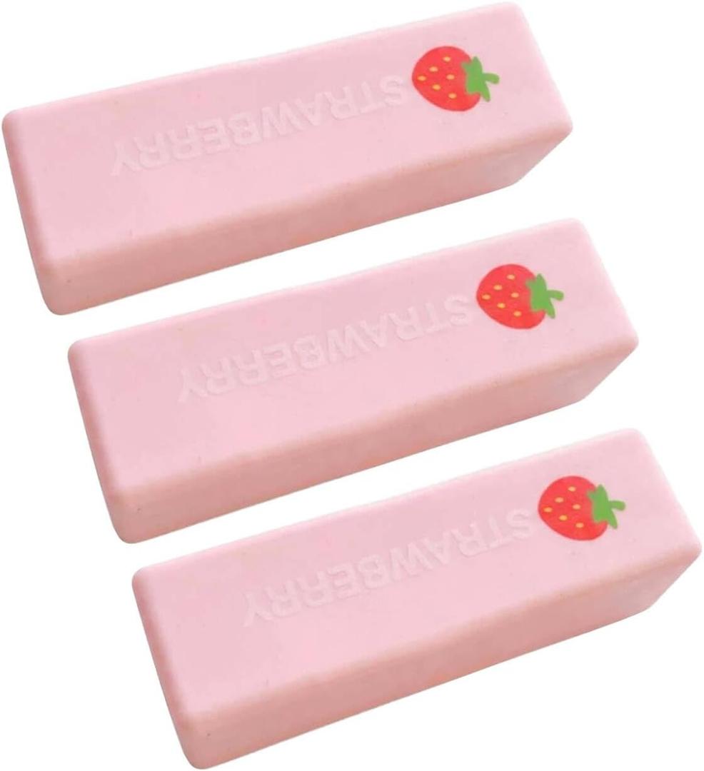 3PCS Butter Squishy,2026 New Soft Slow Rising Squeeze Toys, Upgrade Stress Relief Fidget Toys Wet Slow Rebound Stress Relief Toy for Office Desk Toys, Party Favors & Birthday Gifts (Strawberry)
