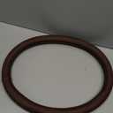 Cowhide Steering Wheel Cover Heat Resistant Anti-Slip Car Wheel Wrap Compatible with Most Makes and Models of Cars and Trucks with 14.5 to 15 Inch Steering Wheel(Brown)