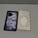 ZADORN for iPhone 17 Case Cute - Wireless Charging Compatible - Dual-Layer Soft Silicone + Hard Shell - Trendy Floral Design - Glossy Phone Cover for Women - Blooming Purple Lotus