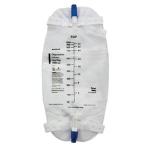McKesson 4605 Disposable Urinary Leg Bag, 1000Ml (Pack of 48 bags)