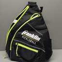 Franklin Sports Pickleball Bags - Sling Bag Backpack for Gear + Equipment - Men + Women - Holds Paddles, Balls + Accessories (One Size, Black/Green)