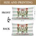 Nutcracker Christmas Decor Pillow Cover 12x20,Nutcracker Decor,Christmas Party Decorations Throw Pillow Covers for Couch Bed Home Bedroom Living Room