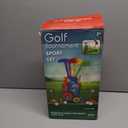 SUPER JOY Toddler Golf Set with 4 Clubs & 8 Balls (Blue+Mat)