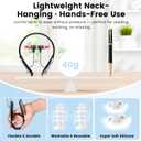 2026 Upgraded 2-in-1 Red Light Device for Ears & Nose 650nm LED, Wearable Hands-Free Neck Design, Lightweight & Comfortable for Daily Ear & Nasal Relaxation