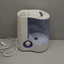 Vicks Warm Mist Humidifier Filter-Free 1-Gal Tank, Auto Shut-Off, Night Light, VapoPad and VapoSteam Compatible (White)