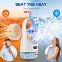 BAIWU Portable Air Conditioners, Mini Air Conditioner with 120 Autorotation, Air Cooler with 7-color night light and force 3 winds, Air Conditioner with Office,