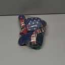 rabbitgoo Dog Harness No Pull with 2 Leash Clips, Adjustable Soft Padded, Reflective Oxford No Choke Pet Vest with Easy Control Handle for Large Dogs, Blue Star, Large