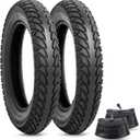 12 1/2 x 2 1/4 Replacement Tire and Inner Tube, 12.5x2.25 Tube with CR202 Angled Valve Stem, 12-1/2 x 2-1/4 Tyre Fit for Electric Scooter Razor Pocket Mod, Currie, Schwinn, GT, IZIP, eZip(2 Sets)