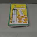 Cookie Press Kit with 20 Discs & 4 Tips  Durable Baking Cookie Press for DIY Biscuits, Churros, and Cake Decorating  Compact Cookie Decorating Kit for Holiday & Christmas Baking