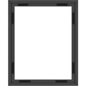 MCS Canvas Float Frames 16x20 Canvas Black Finish Frame, Vertical & Horizontal Wall Hanging Large Frame for Canvas Paintings (1-Pack) (16x20 without Mat)