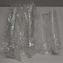 S8686S 50 PCS Disposable Martini Glasses for Parties 5oz,Plastic Martini Glasses Disposable,Martini Plastic Cups for Wedding Party Bowl Wine Ice Cream Fruit