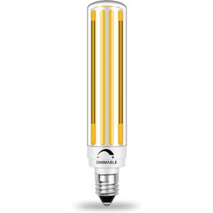 E11 LED Bulb 100W 120W 150W Halogen Equivalent, 120V 10W 1300LM Soft White 2700K, Dimmable T3 T4 COB Mini Candelabra Base, JDE11 for Chandeliers, Ceiling Fans, Cabinet Lighting