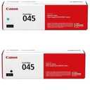 Canon CRG-045 4-Color Complete Toner Cartridge Set