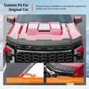 powoq Hood Protector Compatible with 2019-2026 Chevy Silverado Deflector Upgraded TPE Hood Shield Replacement for 2019-2026 Chevy Silverado Accessories