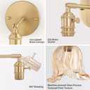 Vintage Battery Operated Wall Sconce, Rechargeable Battery Powered Wall Sconces with Remote Control, Wireless Dimmable LED Light for Bedside Indoor Living Room (Amber Lily)